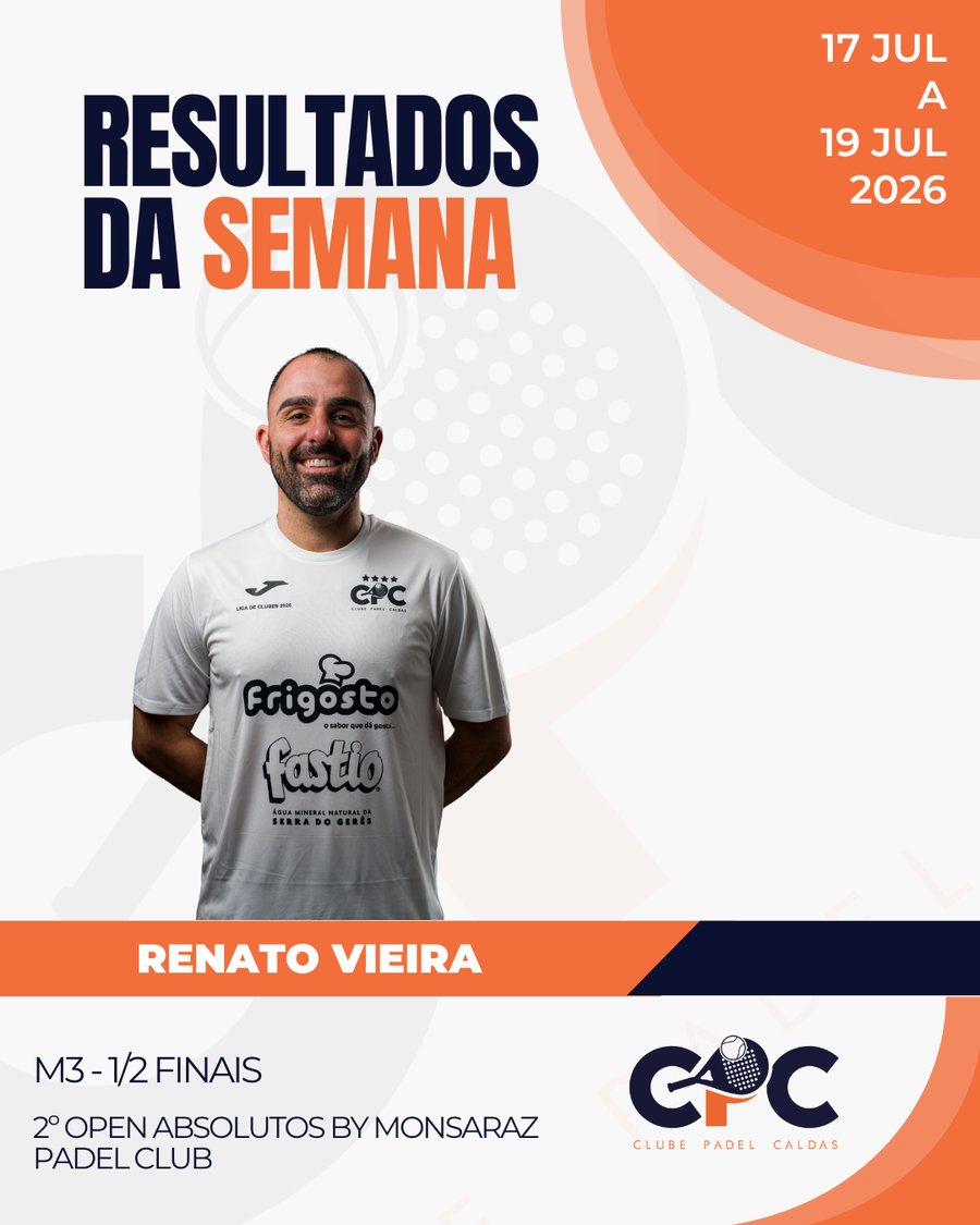 Resultados da semana - Renato Vieira
