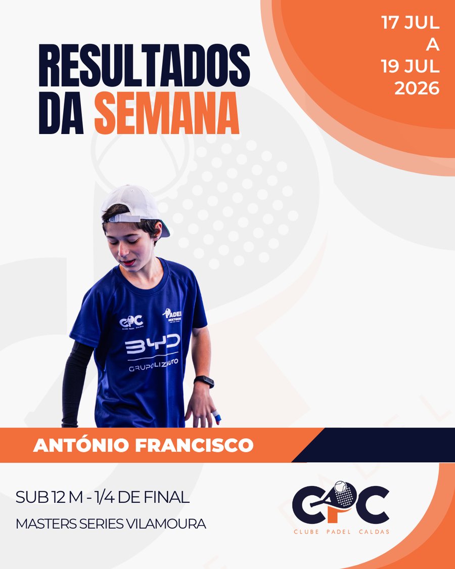 Resultados da semana - António Francisco